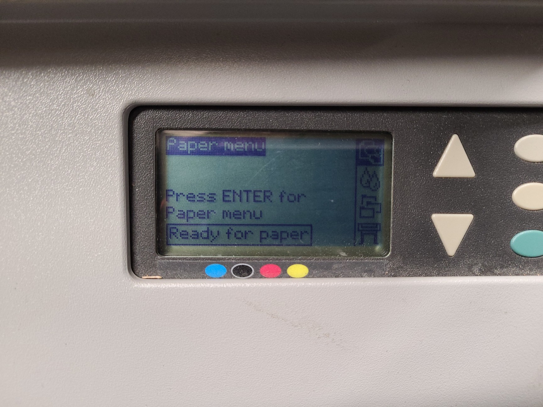 Image of HP Designjet 500ps Model C7770B Large Format Inkjet Printer & Paper Faulty