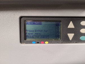 Thumbnail image of HP Designjet 500ps Model C7770B Large Format Inkjet Printer & Paper Faulty