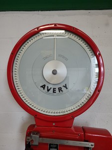 Thumbnail image of Avery Scales 3205 CLE Industrial Weighing Scales 1500lb Vintage Retro Film Prop