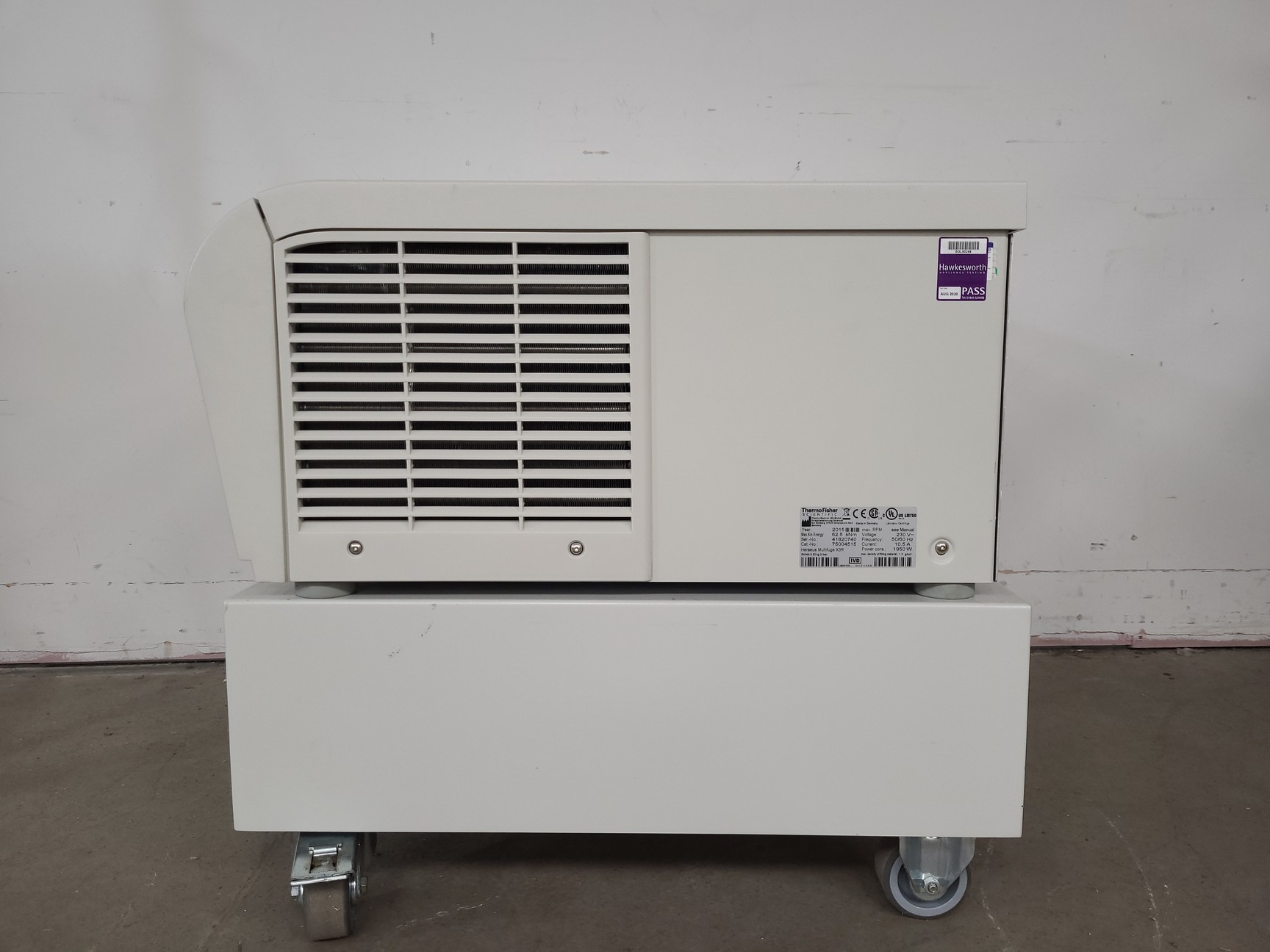 Image of Thermo Scientific Heraeus Multifuge X3R Centrifuge, 4200rpm Rotor & Trolley Lab
