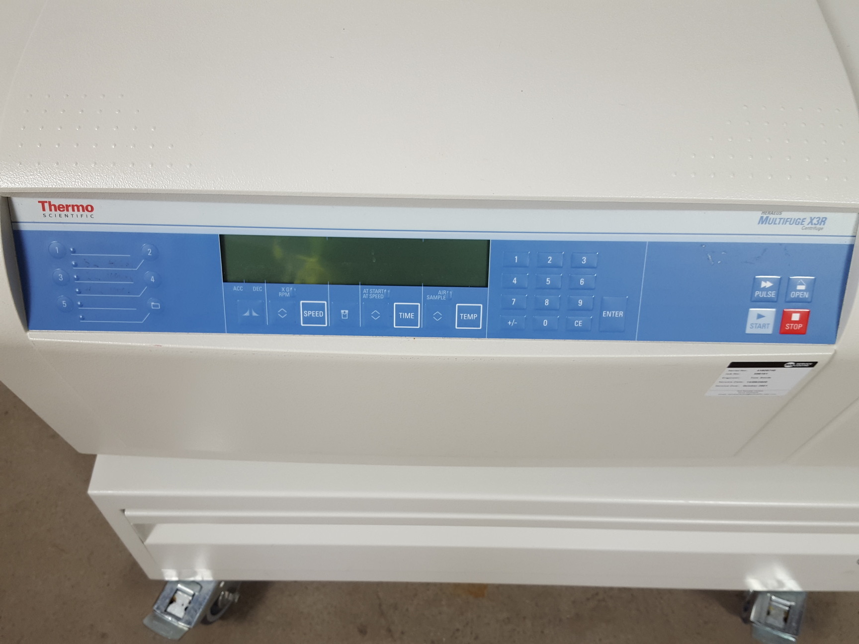 Image of Thermo Scientific Heraeus Multifuge X3R Centrifuge, 4200rpm Rotor & Trolley Lab