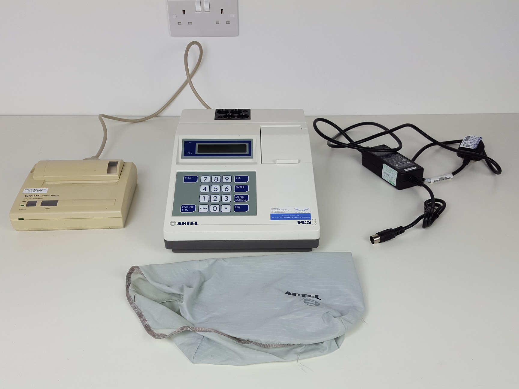 Image of Artel PCS Pipette Calibration System PCS-103-07G & DPU Thermal Printer Lab