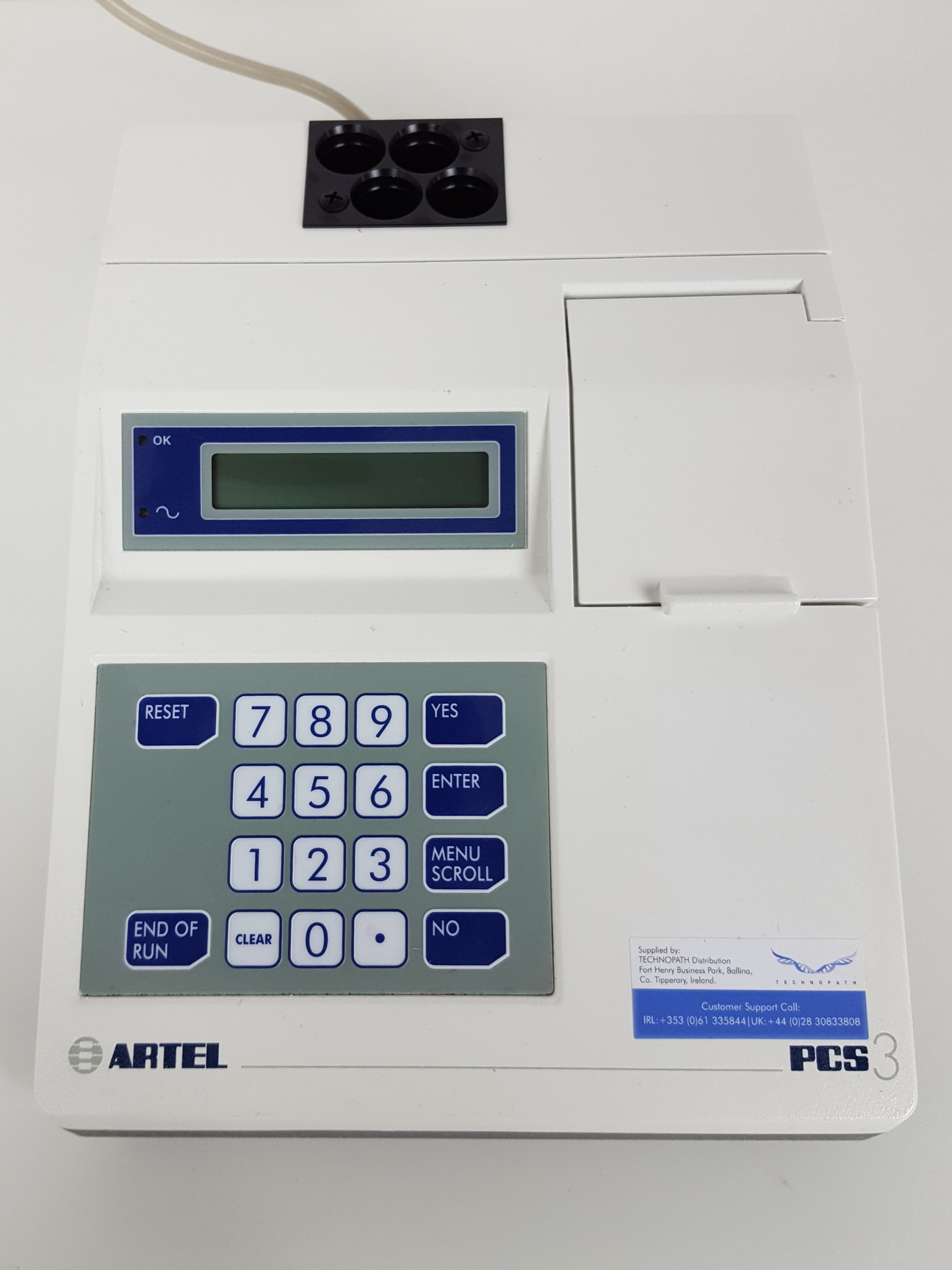 Image of Artel PCS Pipette Calibration System PCS-103-07G & DPU Thermal Printer Lab