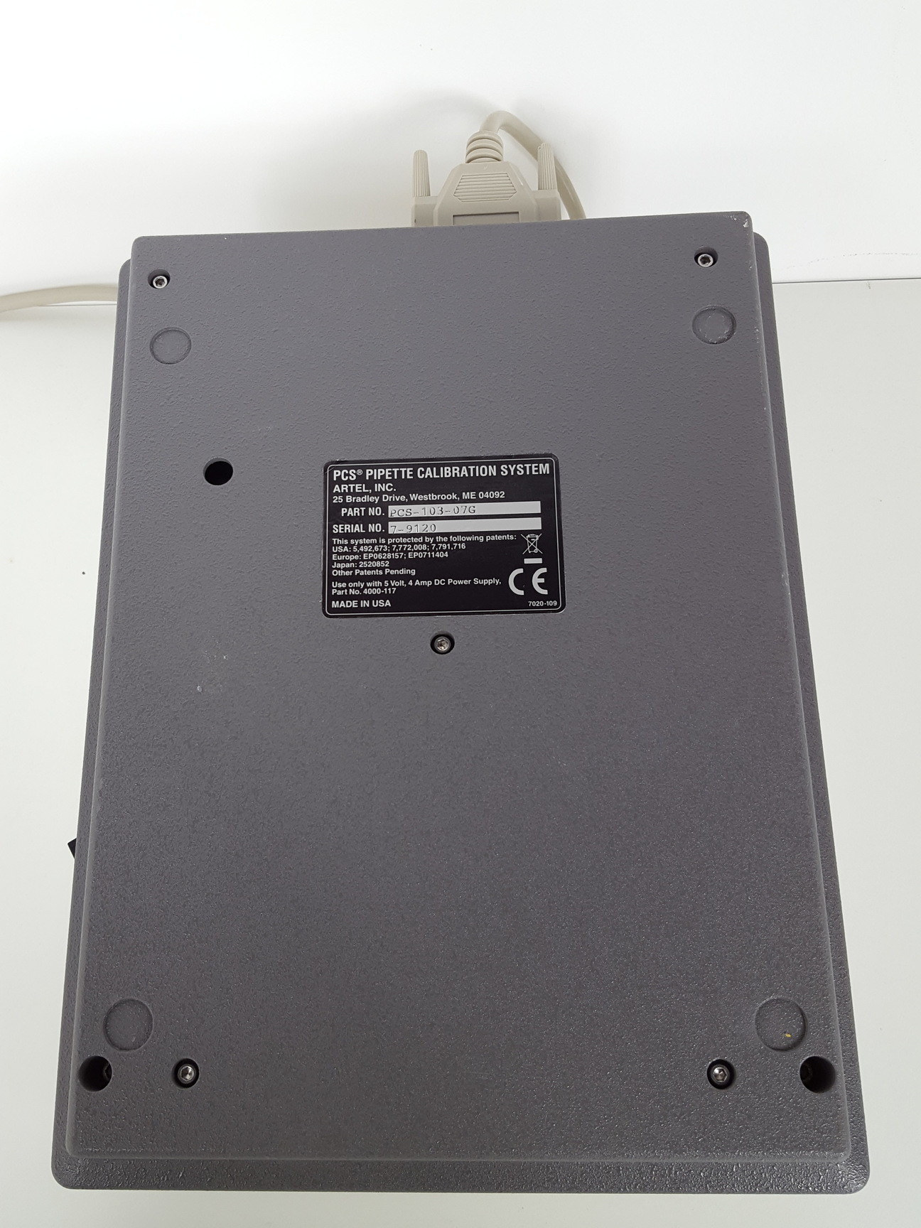 Image of Artel PCS Pipette Calibration System PCS-103-07G & DPU Thermal Printer Lab