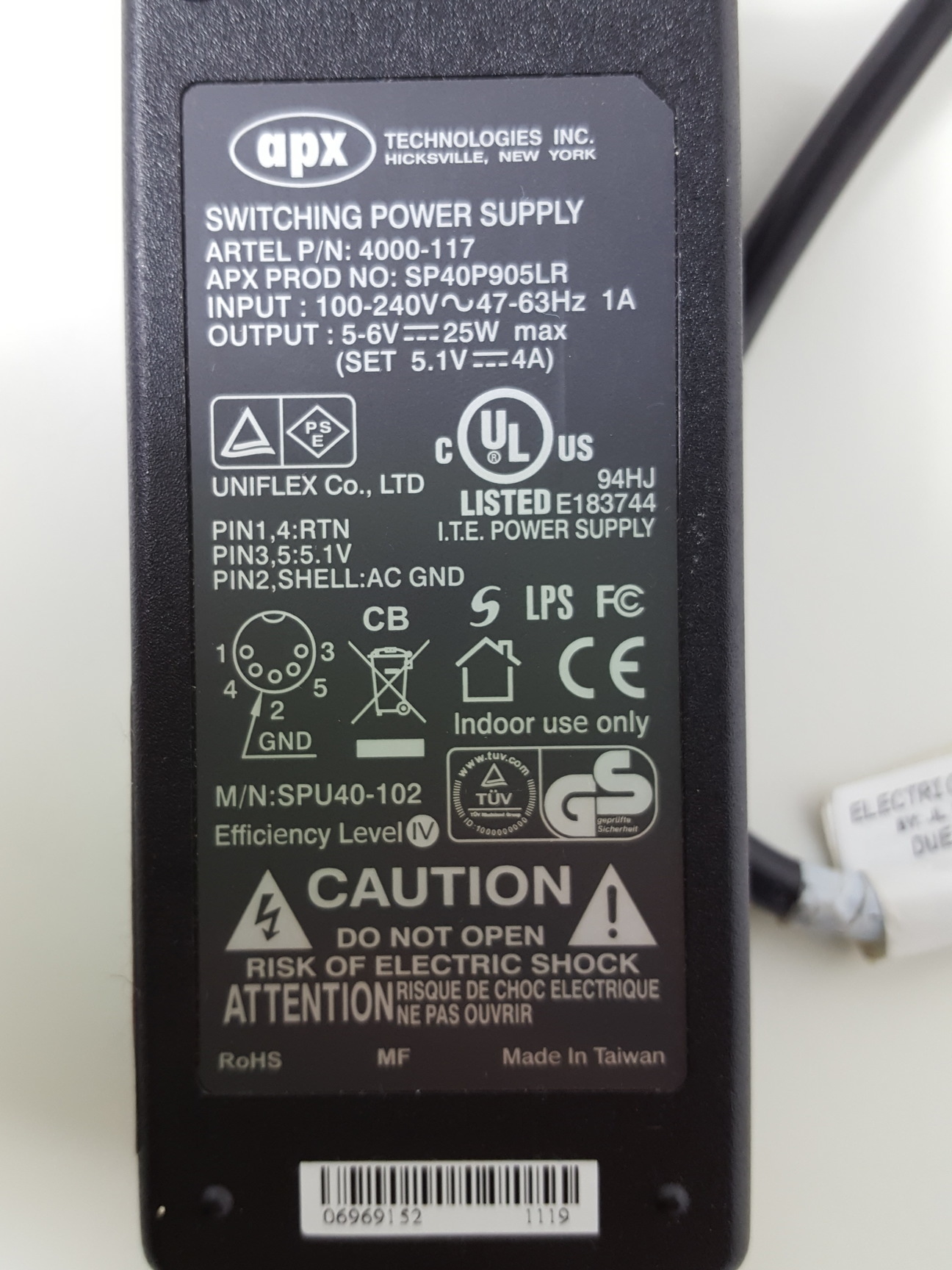 Image of Artel PCS Pipette Calibration System PCS-103-07G & DPU Thermal Printer Lab