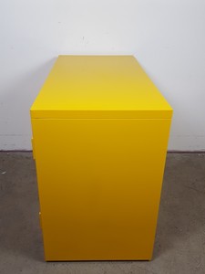 Thumbnail image of Benchtop Hazardous Yellow Flammable Chemical Cabinet Lab Storage COSHH