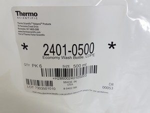 Thumbnail image of 19 x Thermo Scientific Nalgene 500ml Economy Wash Bottles LDPE Lab 2401-0500