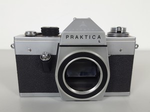 Thumbnail image of Lot of 3 Vintage Film Cameras Practika L & BC 1 & Canon EOS 10