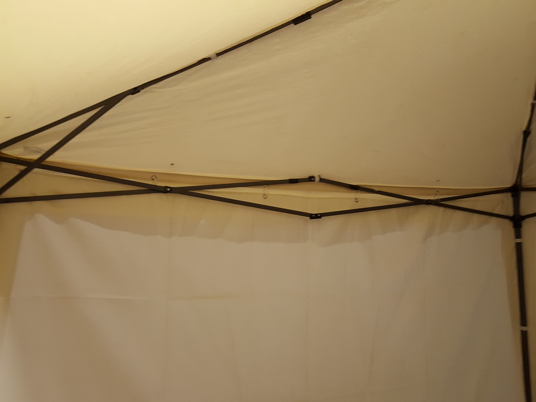 Image of Pop-Up Event / Garden Gazebo 292 x 292 x 260cm LWH Cream / Beige