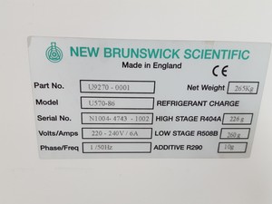 Thumbnail image of New Brunswick U570 -86 Ultra Low Laboratory Freezer Lab Spares/Repairs