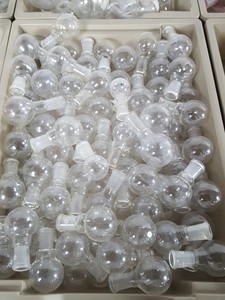 Thumbnail image of Job Lot Jointed Lab Glassware, Round Bottomed Flasks, Condensers, Chemistry