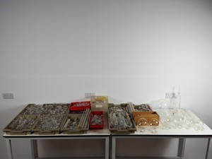 Thumbnail image of Job Lot Jointed Lab Glassware, Round Bottomed Flasks, Condensers, Chemistry