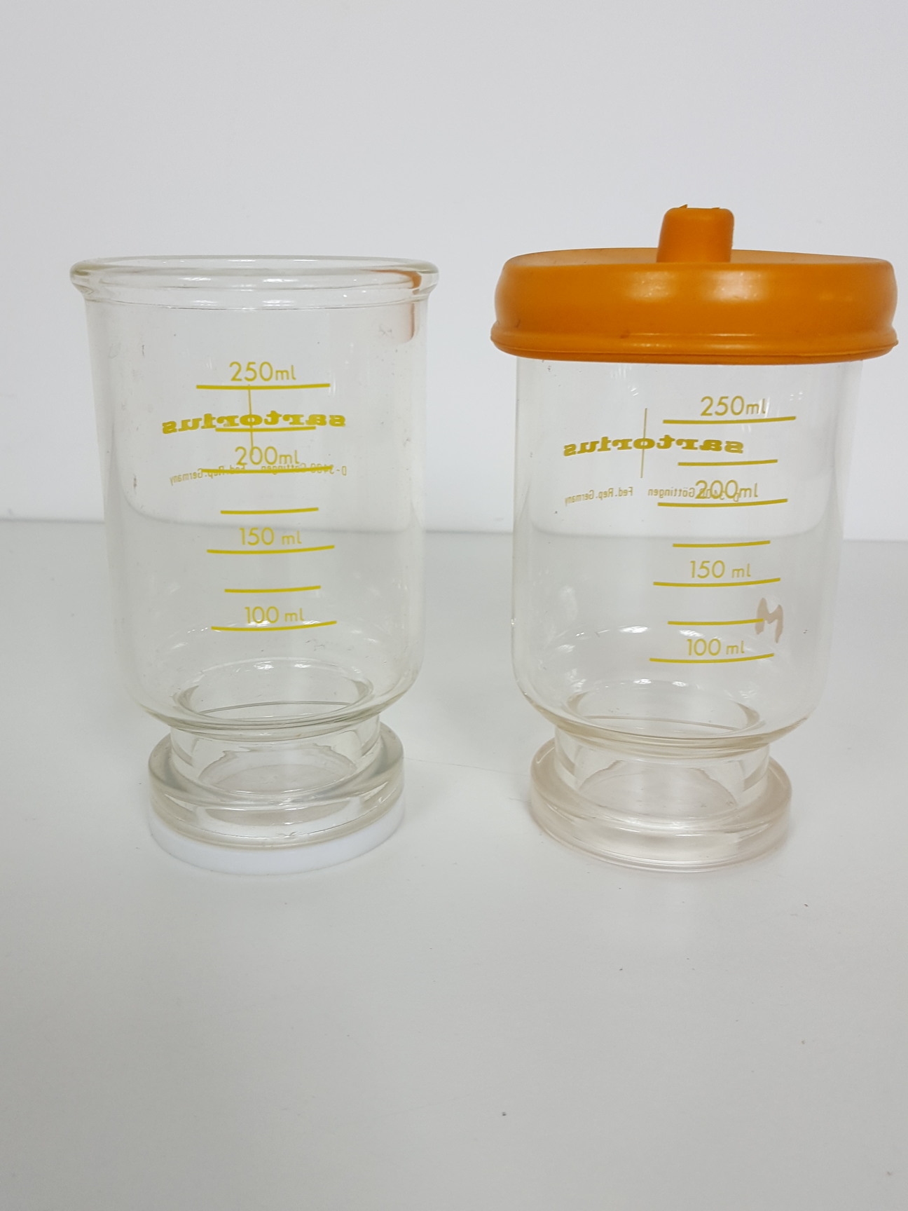 Image of Lot of Sartorius SM16307 Glass Vacuum Filter Holders & Spare Parts Lab Glassware