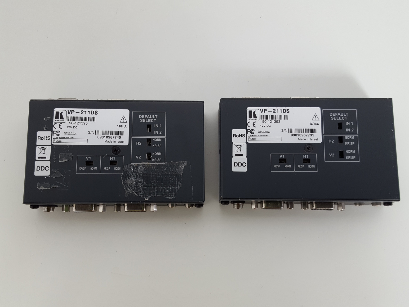 Image of 2 x Kramer Tools VGA Switchers WA-2N, VP-211DS, WXA-1 & 2 x RC-8IRE Controllers 