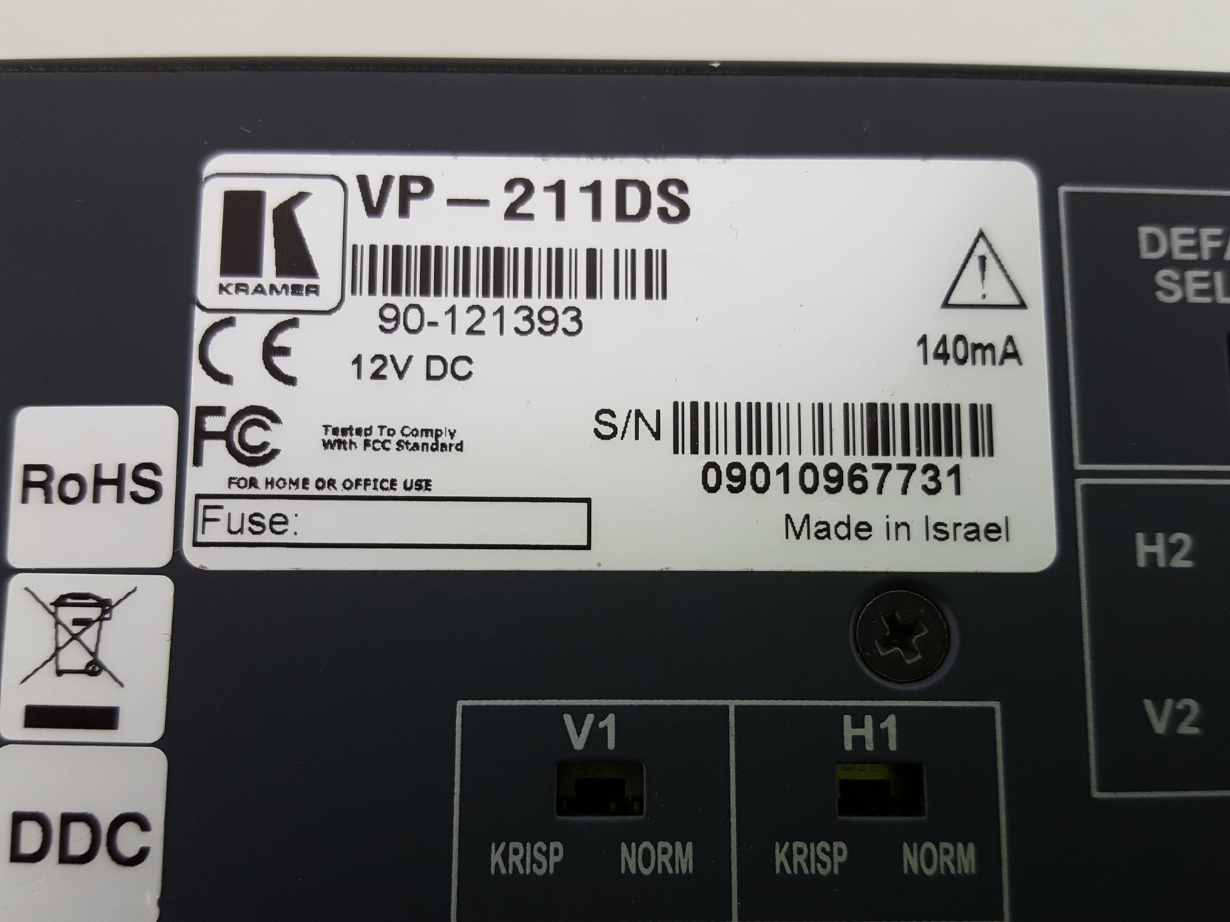 Image of 2 x Kramer Tools VGA Switchers WA-2N, VP-211DS, WXA-1 & 2 x RC-8IRE Controllers 