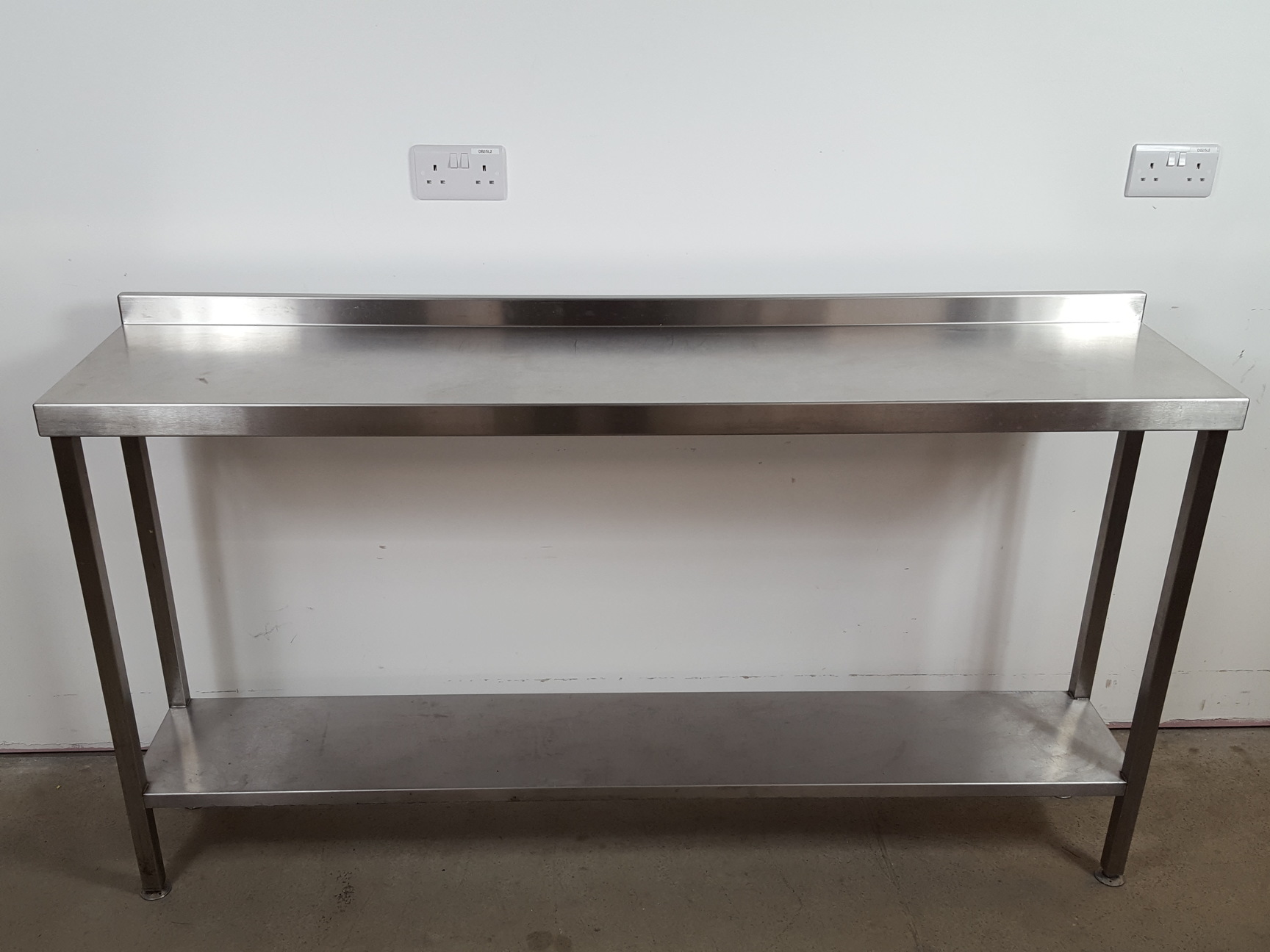 Image of Catering Kitchen Stainless Steel Prep Work Table 170x40x95cm LWH