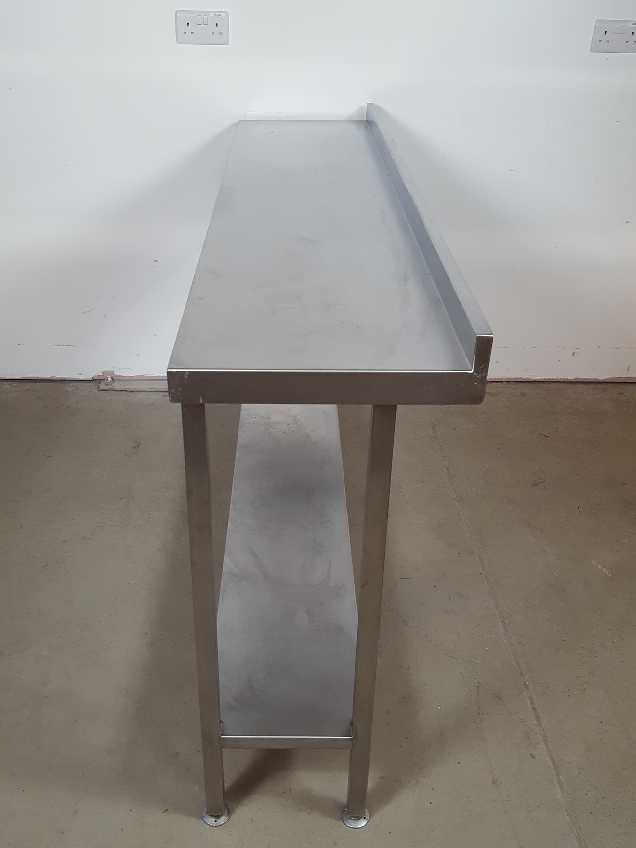 Image of Catering Kitchen Stainless Steel Prep Work Table 170x40x95cm LWH