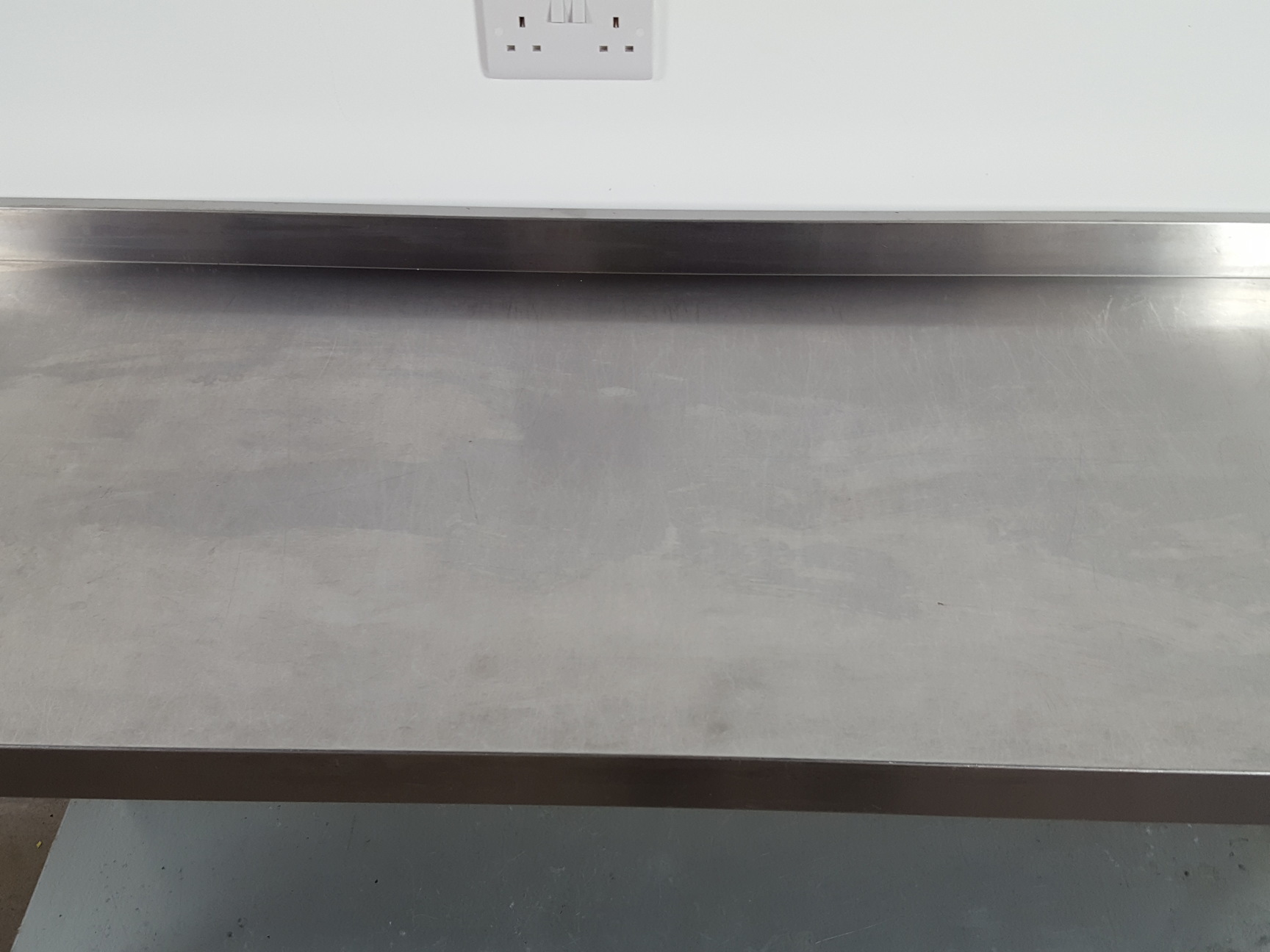 Image of Vogue Catering Kitchen Stainless Steel Work Table Upstand 160x60x97cm LWH