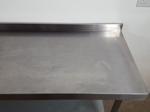 Thumbnail image of Vogue Catering Kitchen Stainless Steel Work Table Upstand 160x60x97cm LWH