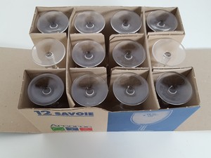 Thumbnail image of 283 x Savoie Wine Glasses - 30x 35cl (Large), 39x 24cl (Med), 214x 19cl (Small)