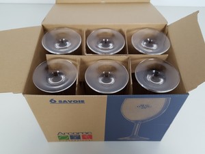 Thumbnail image of 283 x Savoie Wine Glasses - 30x 35cl (Large), 39x 24cl (Med), 214x 19cl (Small)