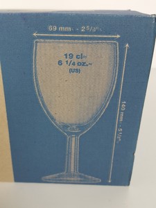 Thumbnail image of 283 x Savoie Wine Glasses - 30x 35cl (Large), 39x 24cl (Med), 214x 19cl (Small)