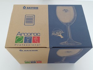 Thumbnail image of 283 x Savoie Wine Glasses - 30x 35cl (Large), 39x 24cl (Med), 214x 19cl (Small)