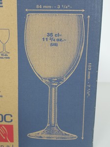 Thumbnail image of 283 x Savoie Wine Glasses - 30x 35cl (Large), 39x 24cl (Med), 214x 19cl (Small)