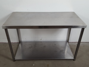 Thumbnail image of Catering Kitchen Stainless Steel Prep Work Table 120x60x77cm LWH