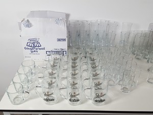 Thumbnail image of 211 x Mixed Commercial Bar Glasses - Branded, Beer, Wine, Pint, Half-Pint