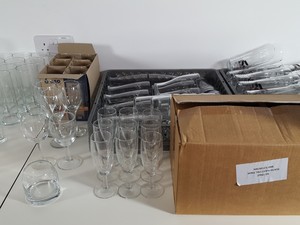 Thumbnail image of 211 x Mixed Commercial Bar Glasses - Branded, Beer, Wine, Pint, Half-Pint