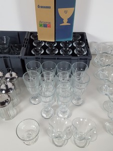 Thumbnail image of Catering Cafe Glassware & Ramekins Sundae / Dessert Glasses, Jugs, Sugar Shaker