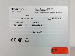 Thumbnail image of Thermo Scientific Barnstead Pacific TII20 UV Water Purification System 60L Lab