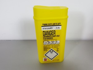 Thumbnail image of 74 x Sharpsafe 0.2L Syringe & Sharps Bins / Disposal Container