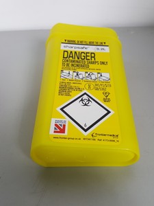Thumbnail image of 74 x Sharpsafe 0.2L Syringe & Sharps Bins / Disposal Container