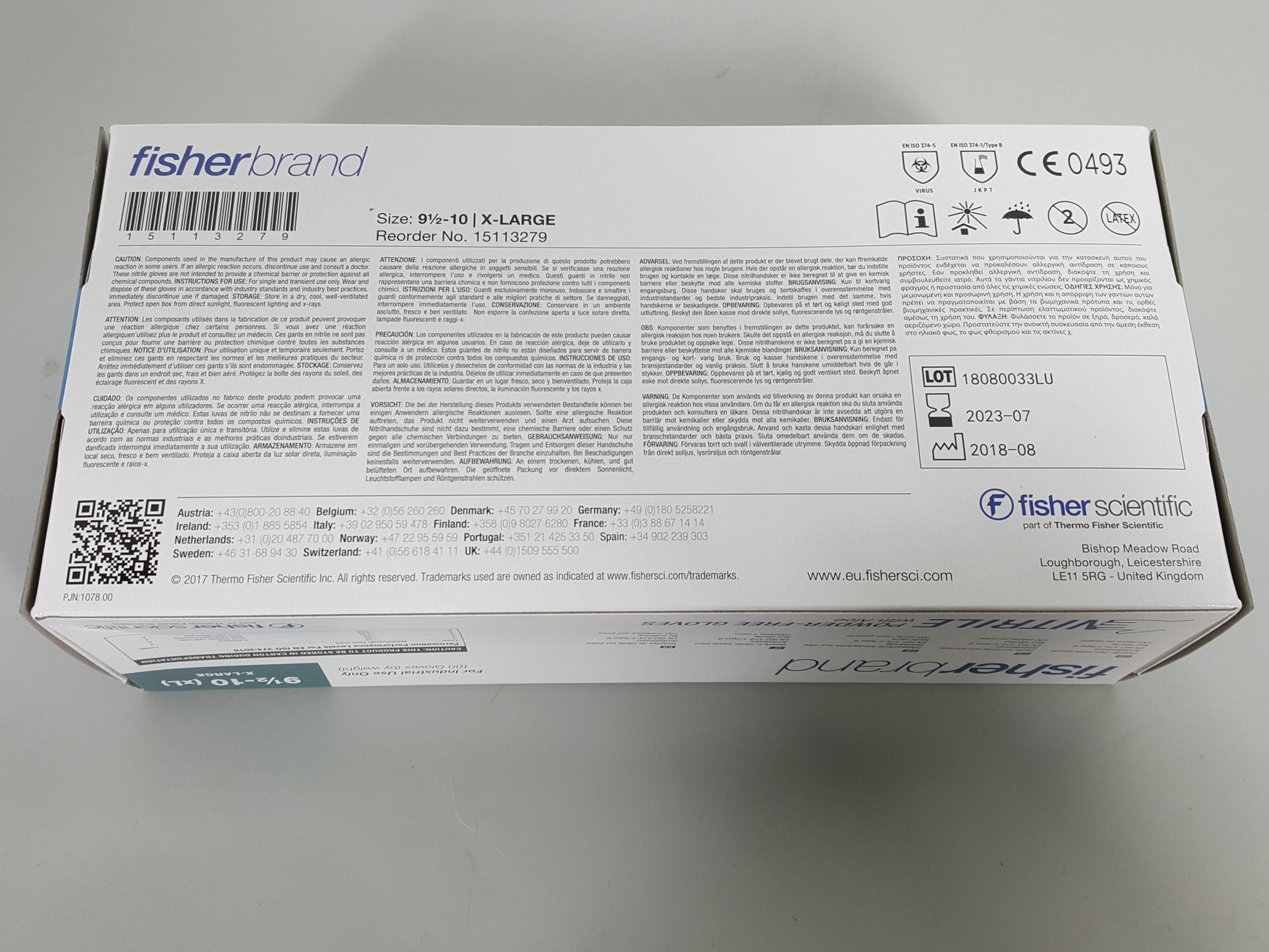 Image of 10 x  XL Nitrile Gloves