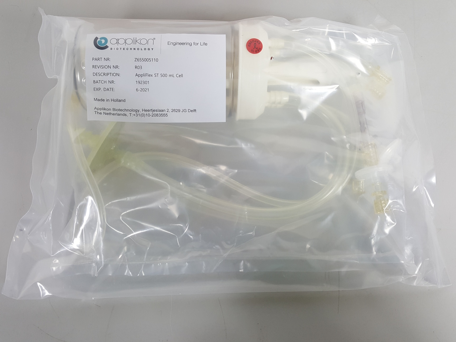 Image of 3 Applikon Biotechnology Appliflex-ST 500ml Microbial SU Bioreactors Z6555005110