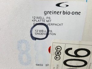 Thumbnail image of 100 x Greiner Bio-One Cellstar Cell Culture Multiwell Microplates 12 Well Lab