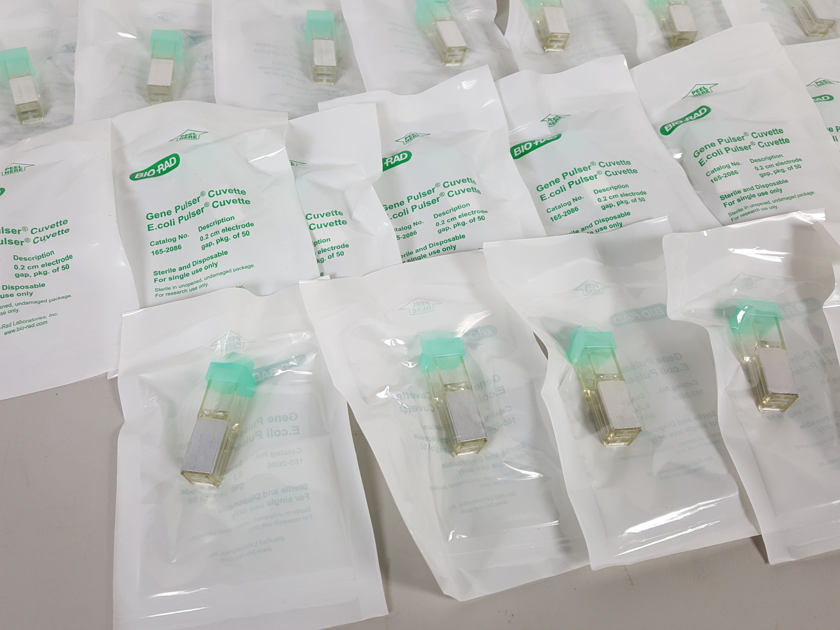 Image of 46 x Bio-Rad Gene Pulser / MicroPulser Electroporation Cuvettes, 0.2 cm 1652086