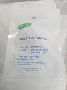 Thumbnail image of 50 x Bio-Rad Gene Pulser Electroporation Cuvettes 0.4cm Gap Lab  1652088