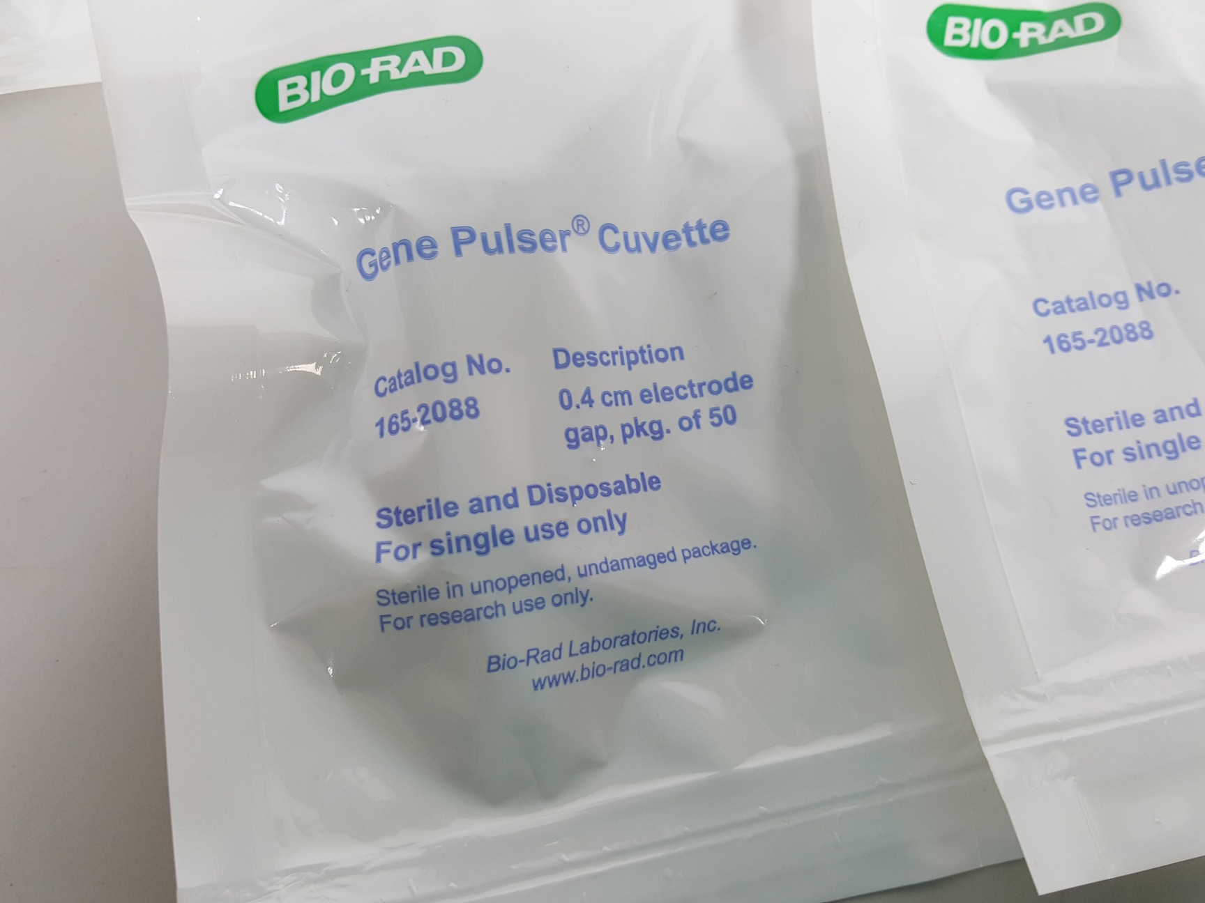 48 x Bio-Rad Gene Pulser Electroporation Cuvettes 0.4cm Gap Lab 1652088