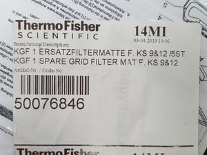 Thumbnail image of 15 x Thermofisher KGF1 Spare Grid Filter Mats -  F KS9 & KS12 Lab