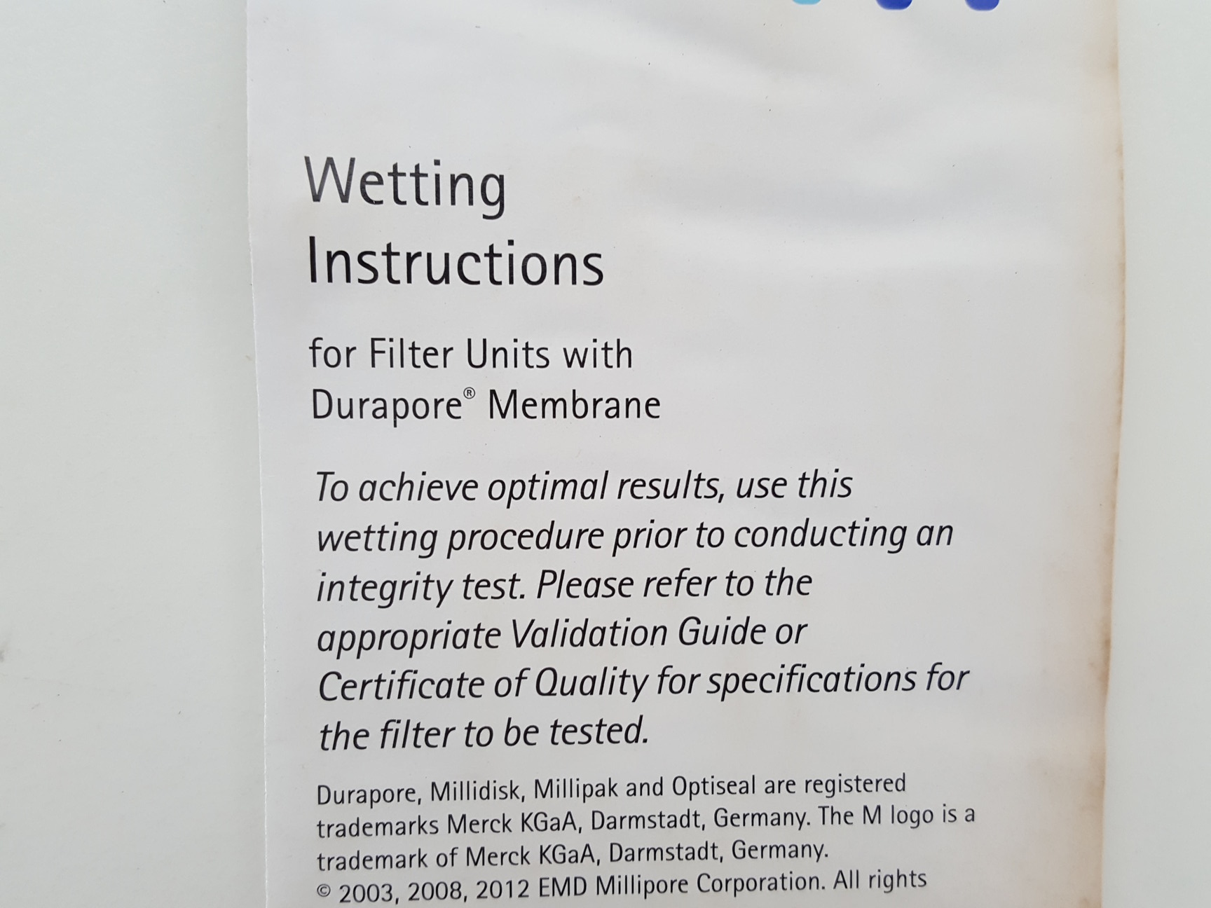 Image of Millipak 40 Gamma Gold Capsule Sterile Durapore 0.22 um. PVDF. Lab MPGL04GH2