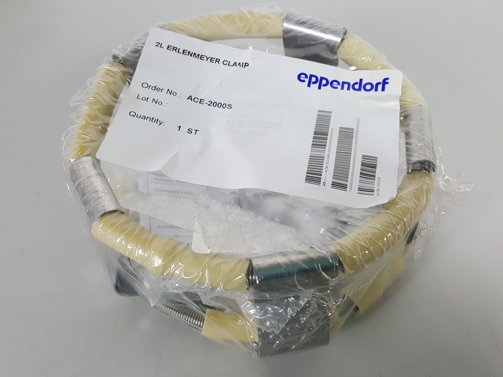 Image of 5 x New Brunswick Scientific Eppendorf 2l Erlenmeyer Flask Clamps ACE-2000S Lab