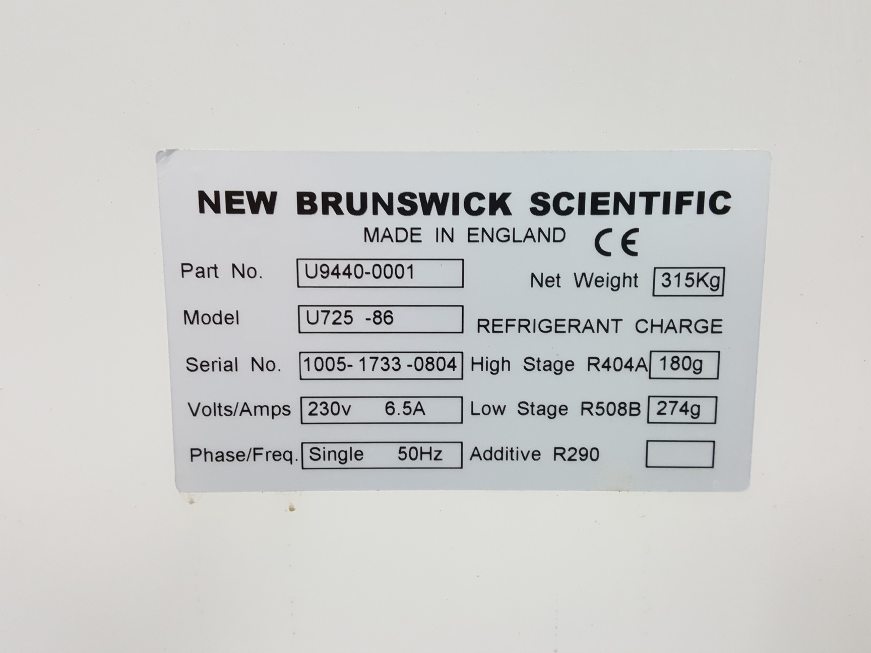 Image of New Brunswick -86 Ultra Low Temperature Freezer U725 -86