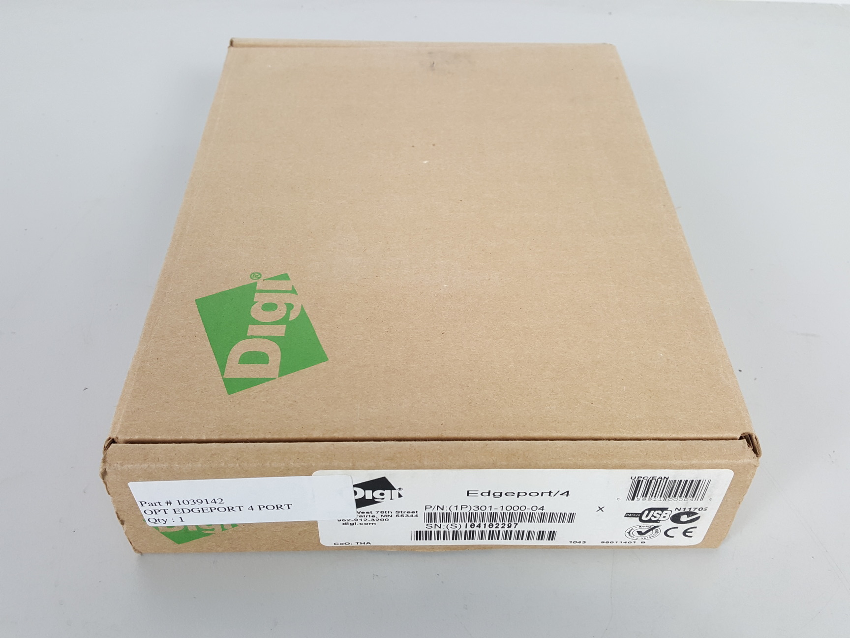 Image of Inside Out Networks Edgeport 4 Port USB to Serial Converter Part no. 301-1000-04