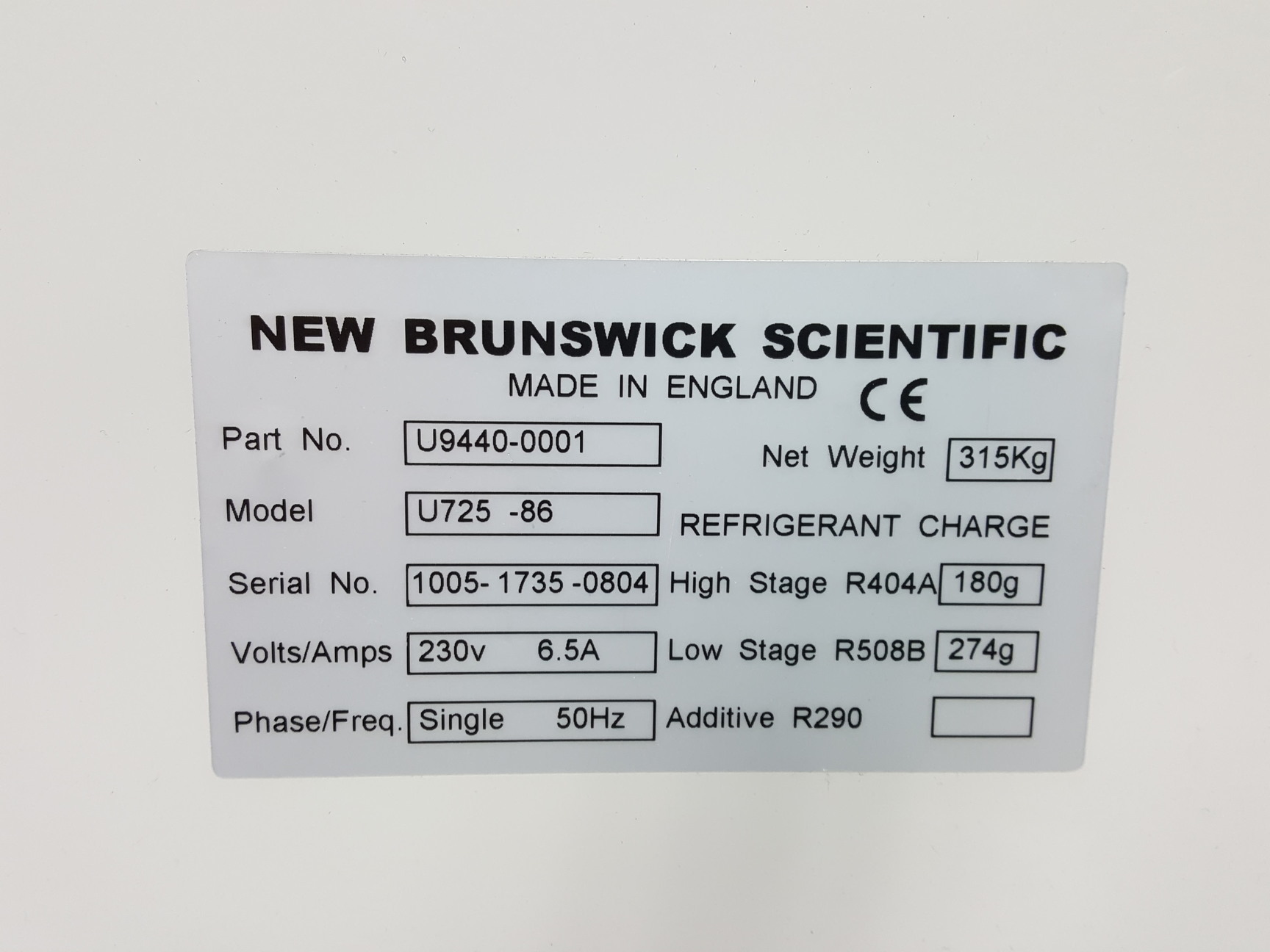 Image of New Brunswick Scientific Ultra Low Temperature Freezer U725 -86