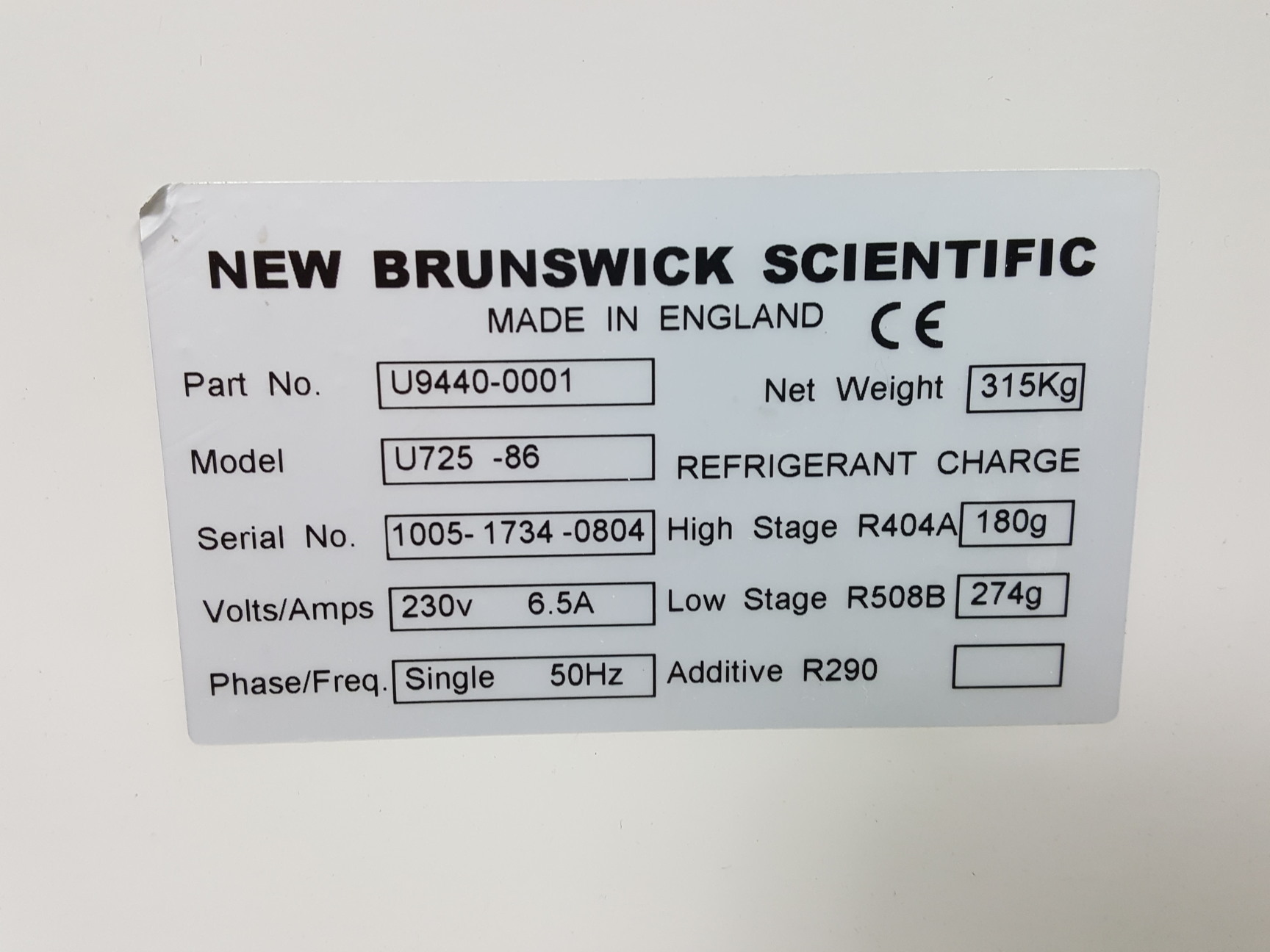 Image of New Brunswick Scientific Ultra Low Temperature Freezer U725 -86