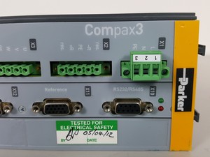Thumbnail image of Parker Compax 3 Series Servo Drive Part no. C3S025V2F10 I12 T11 M00