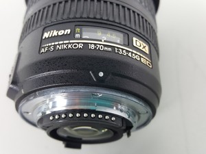 Thumbnail image of Nikon DX AF-S NIKKOR 18-70mm 1:35 - 4.5G ED Lens With Hood & Cap